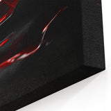 Bold Red Supercar Wall Art - High-Performance Sports Car Canvas Decor