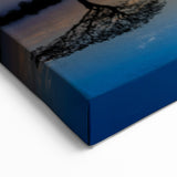 Sunset Reflection Wall Art - Silhouetted Trees Over Serene Waters