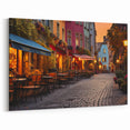 Cozy Evening Street Scene - Urban Street Photography Art Print