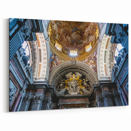 Majestic Church Ceiling - Sacred Christian Art Prints for Spiritual Decor