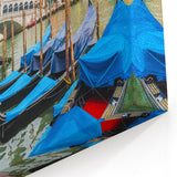 Venice Gondola Wall Art – Colorful Rialto Bridge Canvas Print