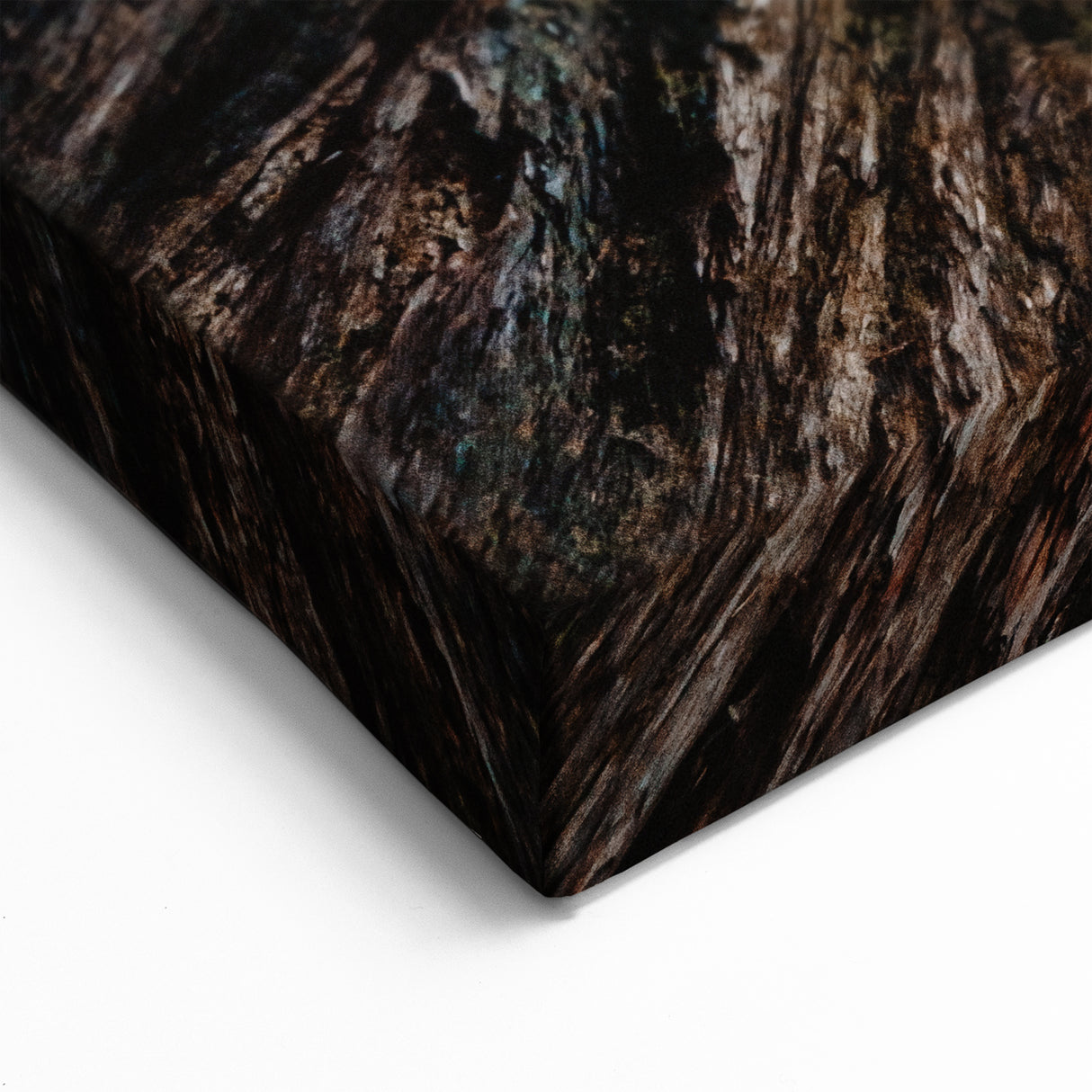 Towering Redwood Trees in Mist Art - Majestic Forest Landscape Decor