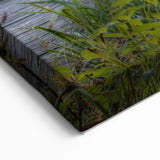 Rowboat on Misty Lake Art - Serene Morning Landscape Wall Decor