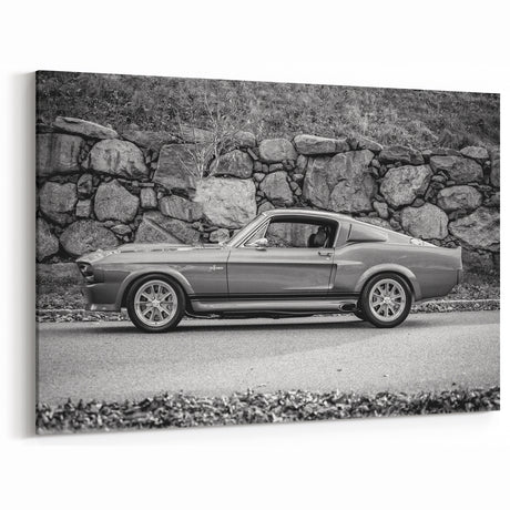Retro Mustang Car Art: Classic Muscle Car Prints for Vintage Wall Decor