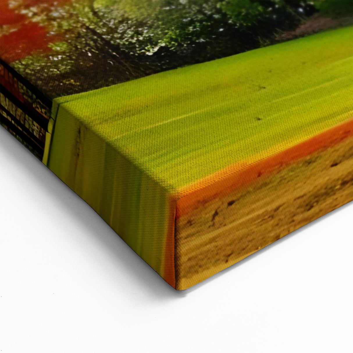 Autumn Hillside Trees - Vibrant Fall Nature Wall Art in Scenic Landscape Prints