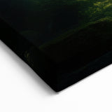 Sunbeams in Enchanted Forest Art - Serene Nature Landscape Decor