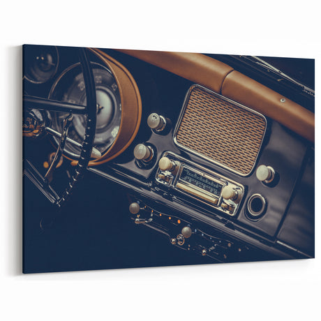 Vintage Car Dashboard Art: Classic Automotive Interior Prints for Decor