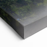 Serene Misty Landscape Art - Foggy Morning Canvas Print for Tranquil Decor