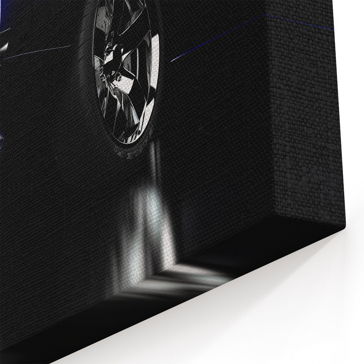 Midnight Muscle Car Art: Classic Dark Blue Automotive Prints for Decor