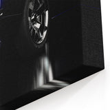 Midnight Muscle Car Art: Classic Dark Blue Automotive Prints for Decor