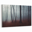 Misty Forest Depths Art - Atmospheric Woodland Canvas for Tranquil Decor