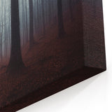 Misty Forest Depths Art - Atmospheric Woodland Canvas for Tranquil Decor