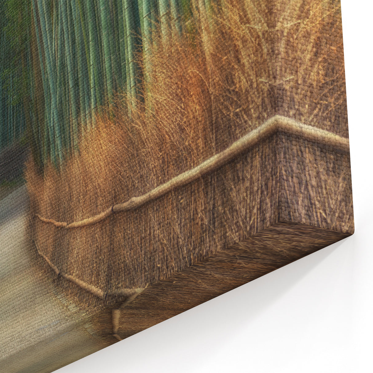 Mystical Bamboo Forest Path Wall Art - Serene Nature Landscape Print