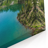 Mountain Lake Reflection Canvas Art - Serene Nature Landscape Decor