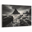 Dramatic Coastal Landscape - Black and White Ocean Art for Bold Decor