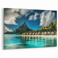 Tropical Island Retreat - Coastal Paradise Canvas Art for Relaxing Decor