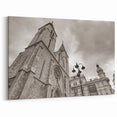 Sepia-Toned Mosque Architecture - Islamic Art Print for Elegant Decor