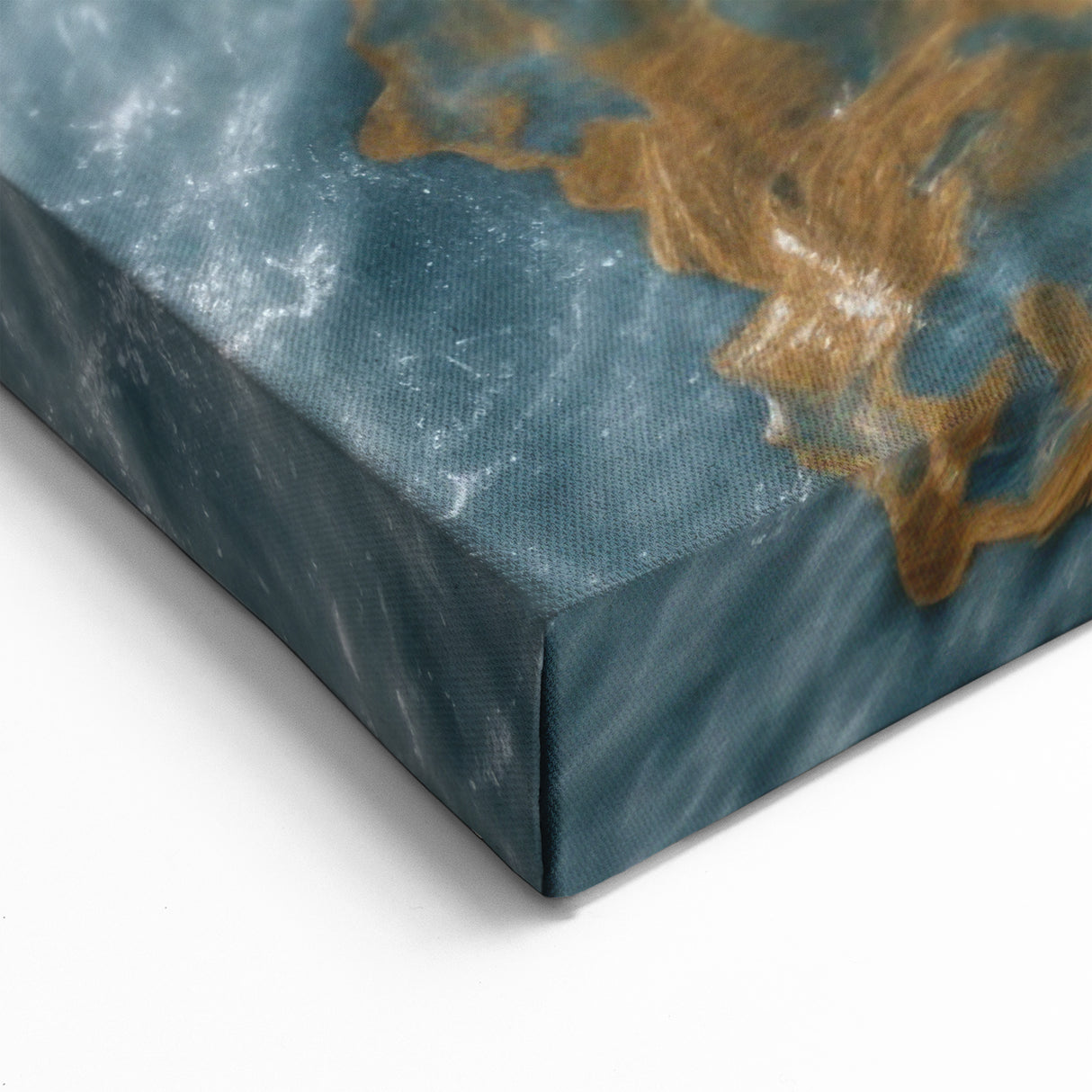 Abstract Coastal Landscape Wall Art - Waves and Sand Contrasts Canvas