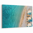 Aerial Coastal Beach Scene Wall Art – Oceanfront Canvas Print