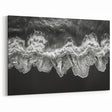 Black and White Ocean Waves Wall Art – Coastal Canvas Print