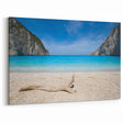 Serene Coastal Driftwood Beach Wall Art – Oceanfront Canvas Print