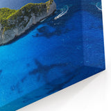 Stunning Coastal Beach Landscape Wall Art - Ocean Cliff Canvas Print