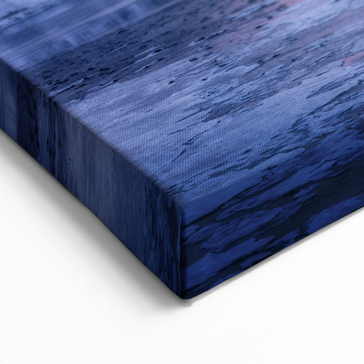 Starry Night Mountain Art - Enchanting Winter Landscape Wall Decor