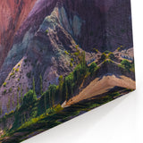 Vibrant Mountain Village - Dramatic Desert Landscape Wall Art