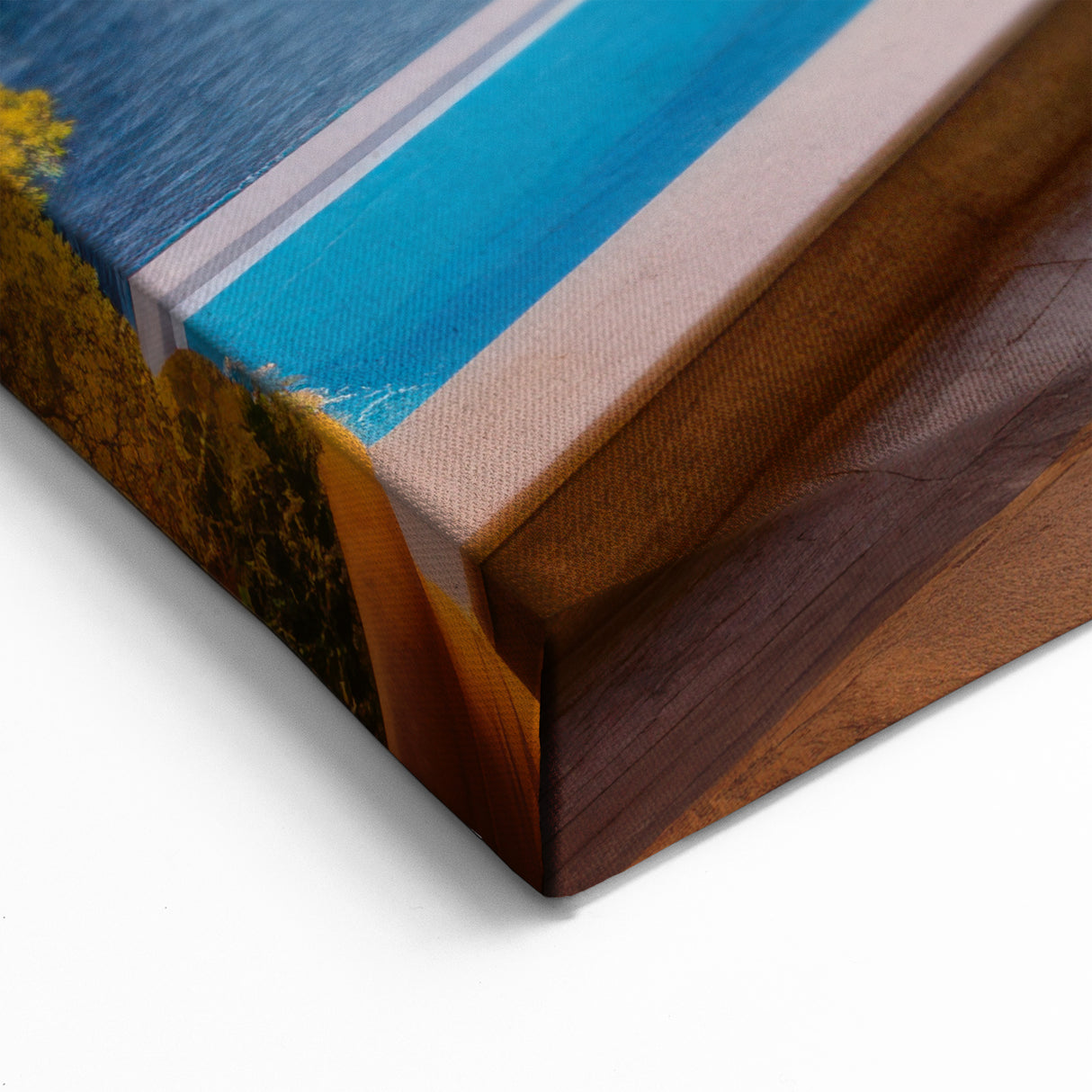 Tranquil Coastal Village - Serene Mediterranean Patio Canvas Art