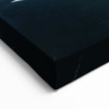 Dramatic Black Sand Beach Wall Art - Coastal Landscape Canvas Print