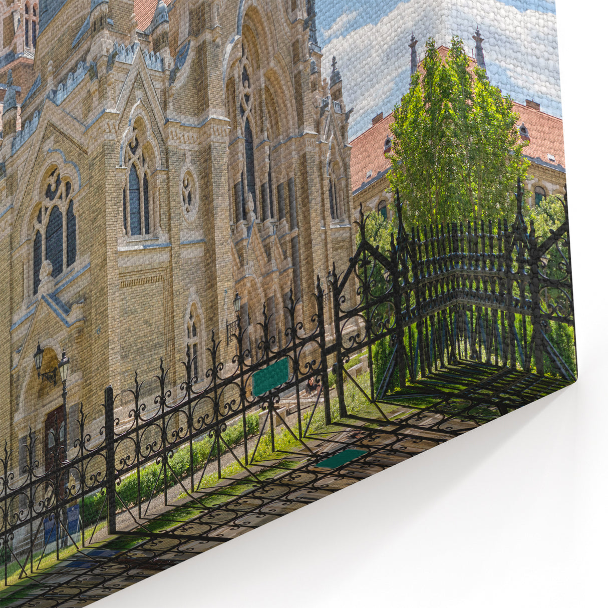 Historic Synagogue Exterior Wall Art - Jewish Architecture Photography Print