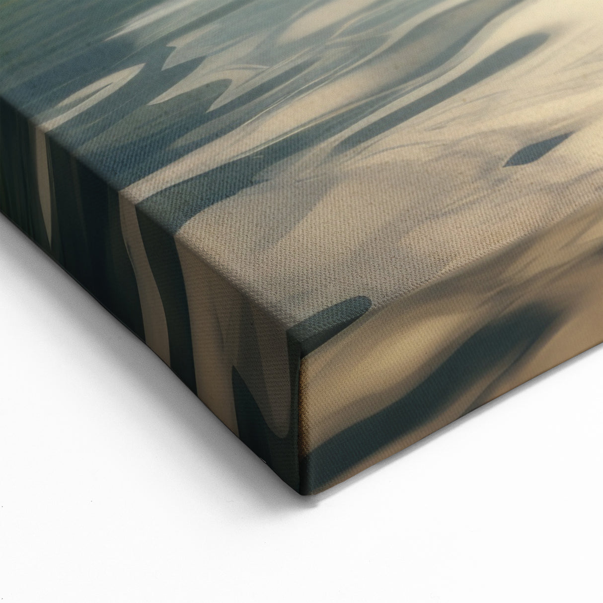 Serene Rowboat on Mountain Lake - Scenic Coastal Wall Art Print