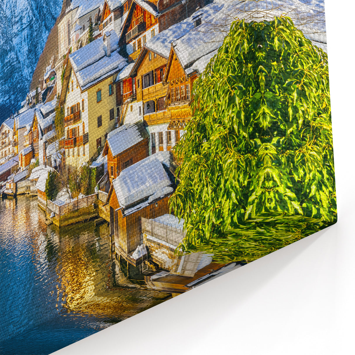 Charming Village Scenery - Winter Wonderland in Alpine Village