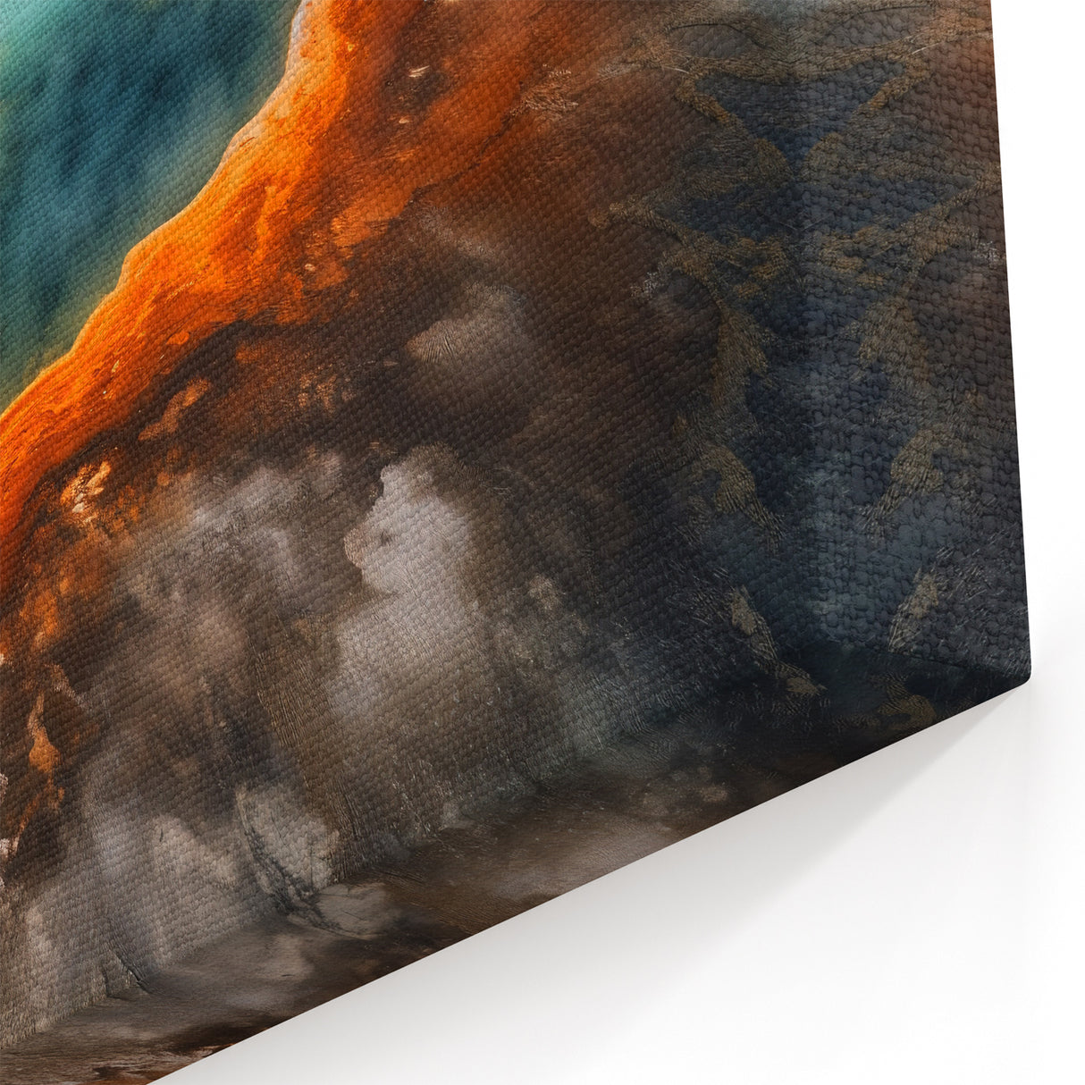 Dramatic Hot Spring Canvas Print - Nature-Inspired Hot Spring Wall Art