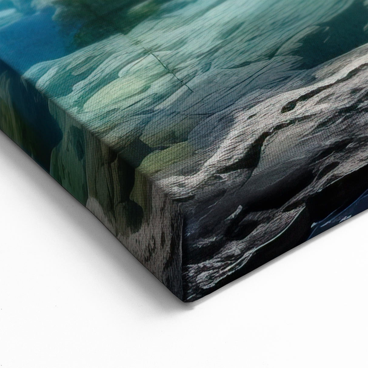 Crystal Clear Hot Spring Canvas Print - Scenic Nature Hot Spring Wall Art