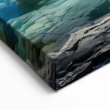 Crystal Clear Hot Spring Canvas Print - Scenic Nature Hot Spring Wall Art
