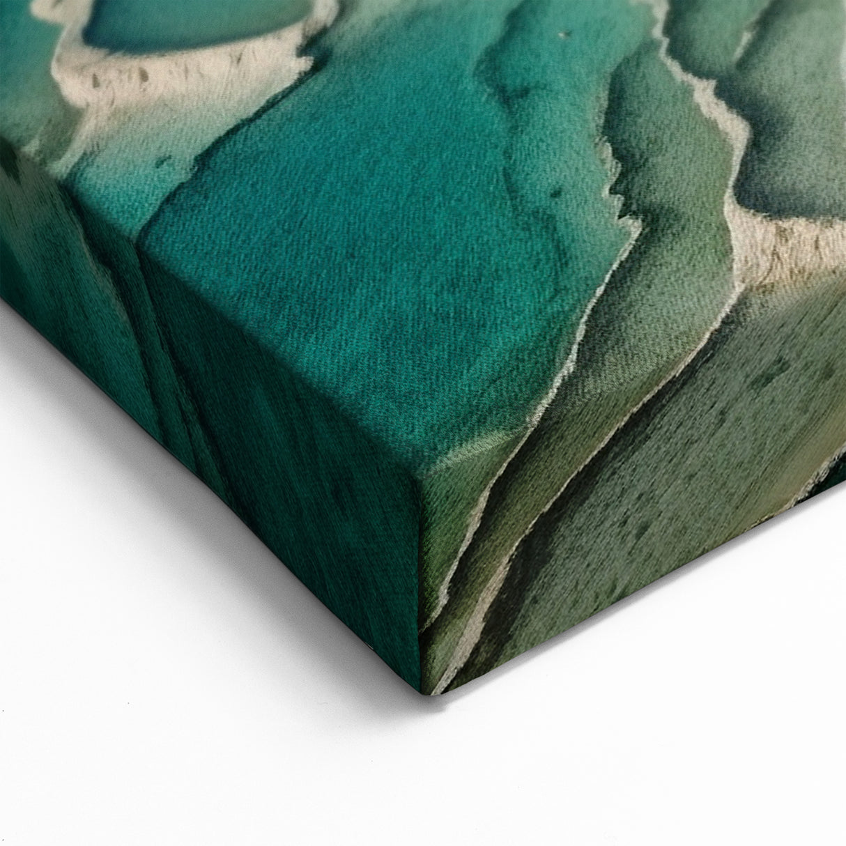 Turquoise Hot Spring Canvas Print - Scenic Nature Hot Spring Wall Art