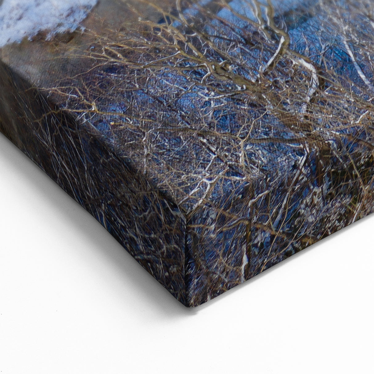 Majestic Winter Hot Spring Canvas Print - Scenic Hot Spring Wall Art