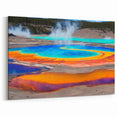 Vibrant Hot Spring Canvas Print - Stunning Colorful Nature Wall Art
