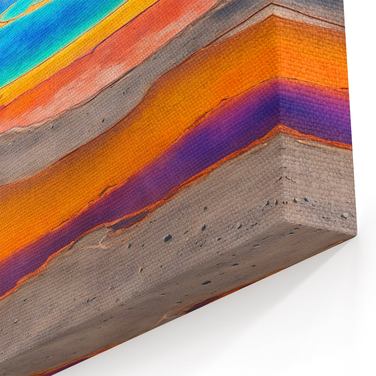 Vibrant Hot Spring Canvas Print - Stunning Colorful Nature Wall Art