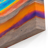 Vibrant Hot Spring Canvas Print - Stunning Colorful Nature Wall Art