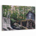 Rustic Watermill Canvas Print - Serene Watermill Wall Art Decor