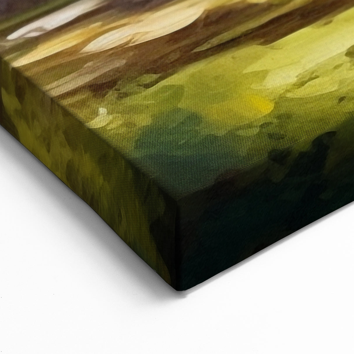 Charming Watermill Canvas Print - Lush Watermill Scenic Wall Art