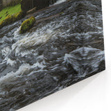 Charming Watermill Canvas Print - Lush Green Landscape Wall Art