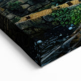 Historic Watermill Wall Art - Serene Rustic Landscape Canvas Print