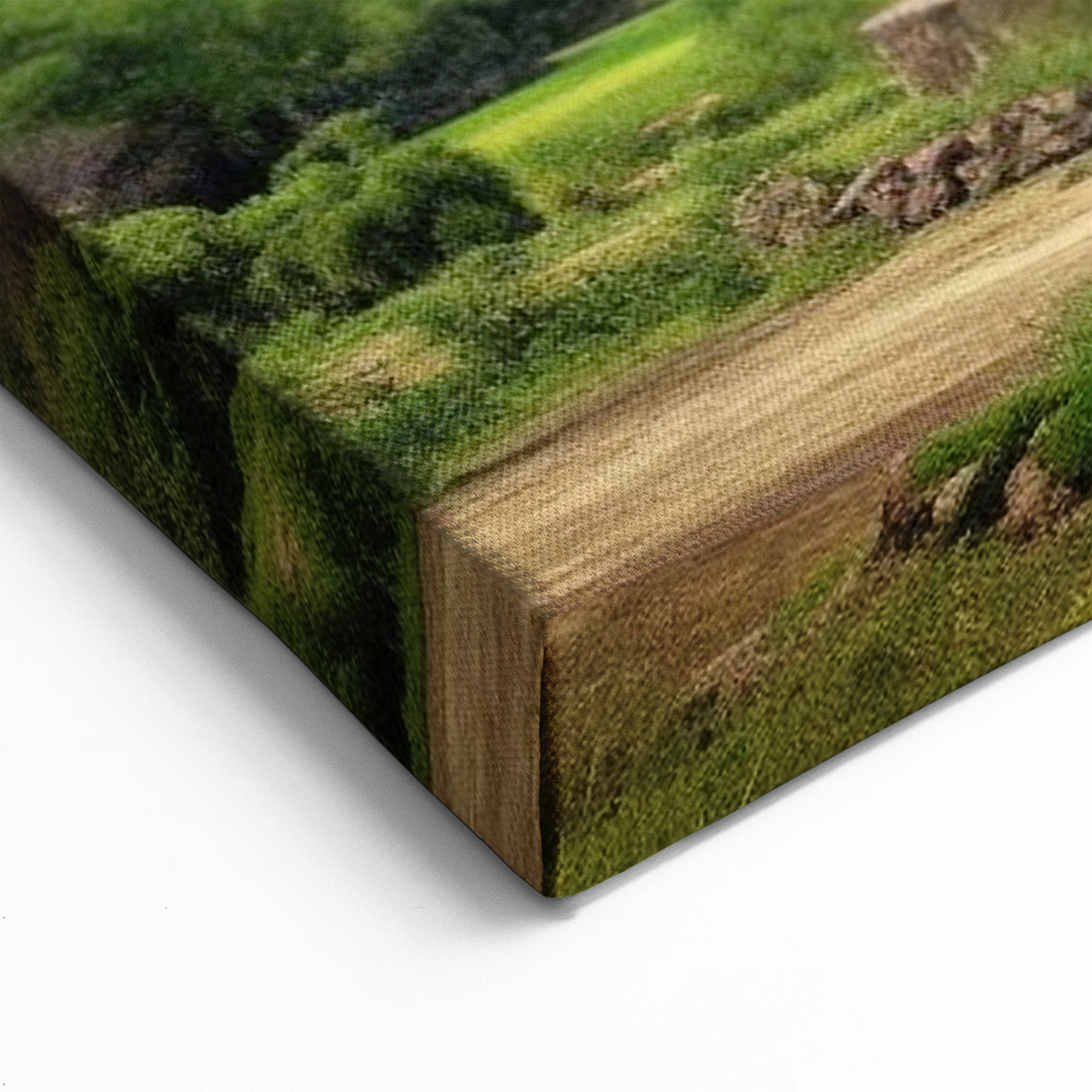 Rustic Windmill Wall Art - Mountain Landscape Canvas Print Decor