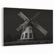 Moody Windmill Wall Art - Dark and Dramatic Windmill Canvas Print