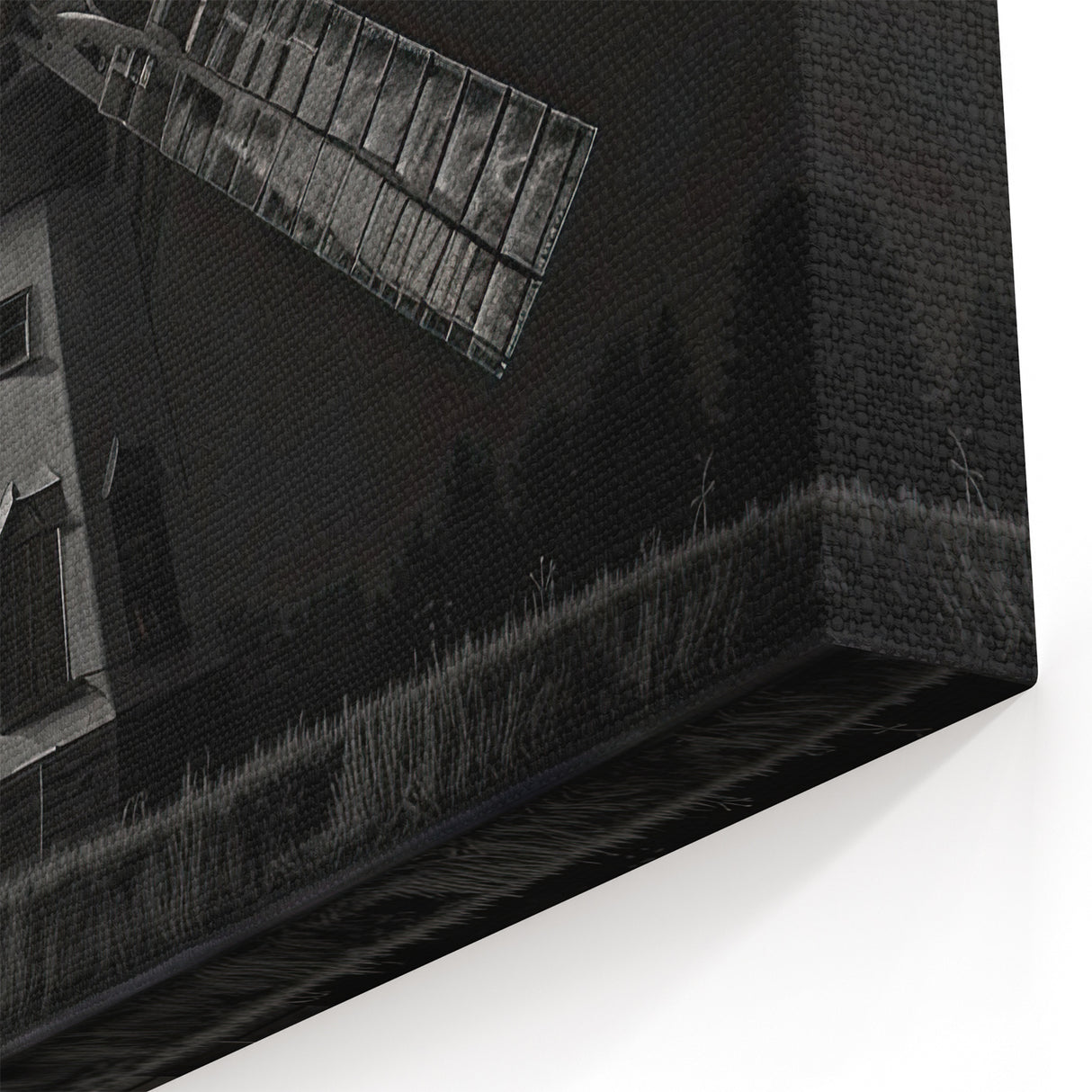 Moody Windmill Wall Art - Dark and Dramatic Windmill Canvas Print