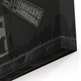 Moody Windmill Wall Art - Dark and Dramatic Windmill Canvas Print