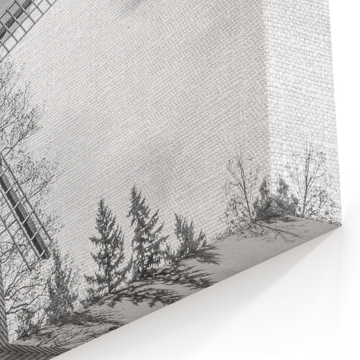 Classic Windmill Wall Art - Black and White Windmill Photography Print